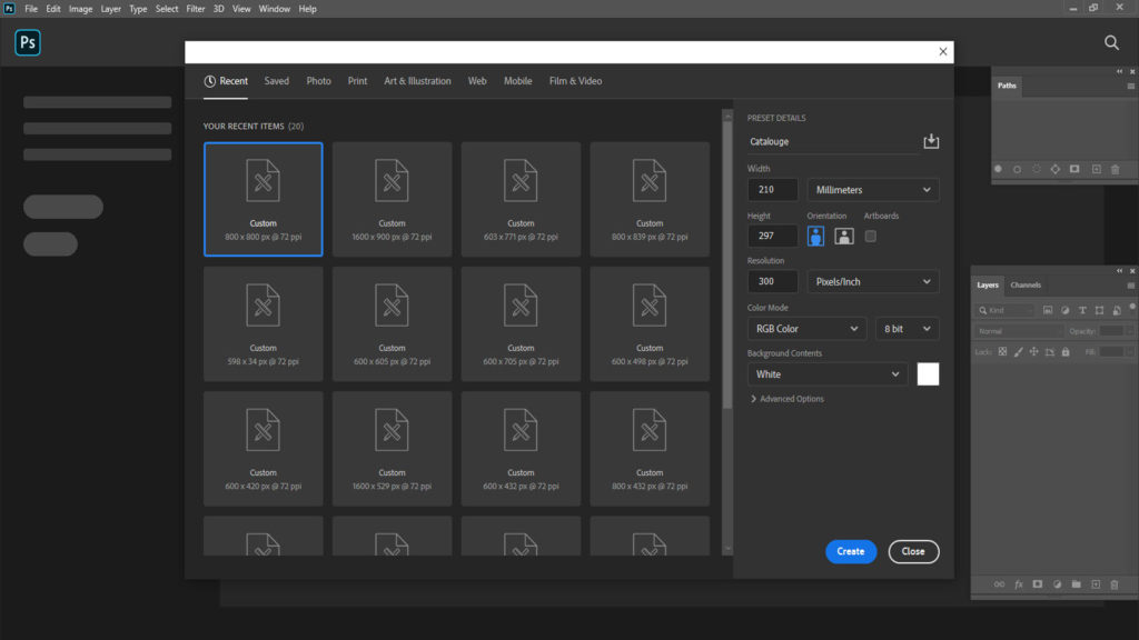 Decide and put the value for making a perfect catalog size